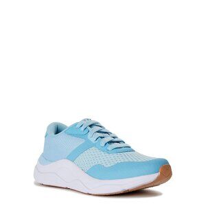 AVIA WOMEN'S SIZE 12 SHOES BLUE OR AQUA & WHITE MESH SNEAKERS LACE UP NWT